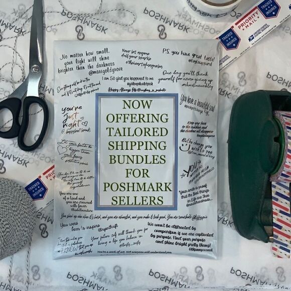 3” XL HEART STICKERS FOR BUSINESS SUPPLY SELLER THANK YOU BULK POSHMARK PRO - Picture 4 of 4